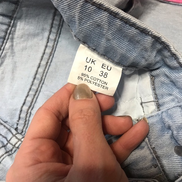 NEW Dolls Kill Momokrom Light Wash Culotte Jeans - Picture 5 of 6